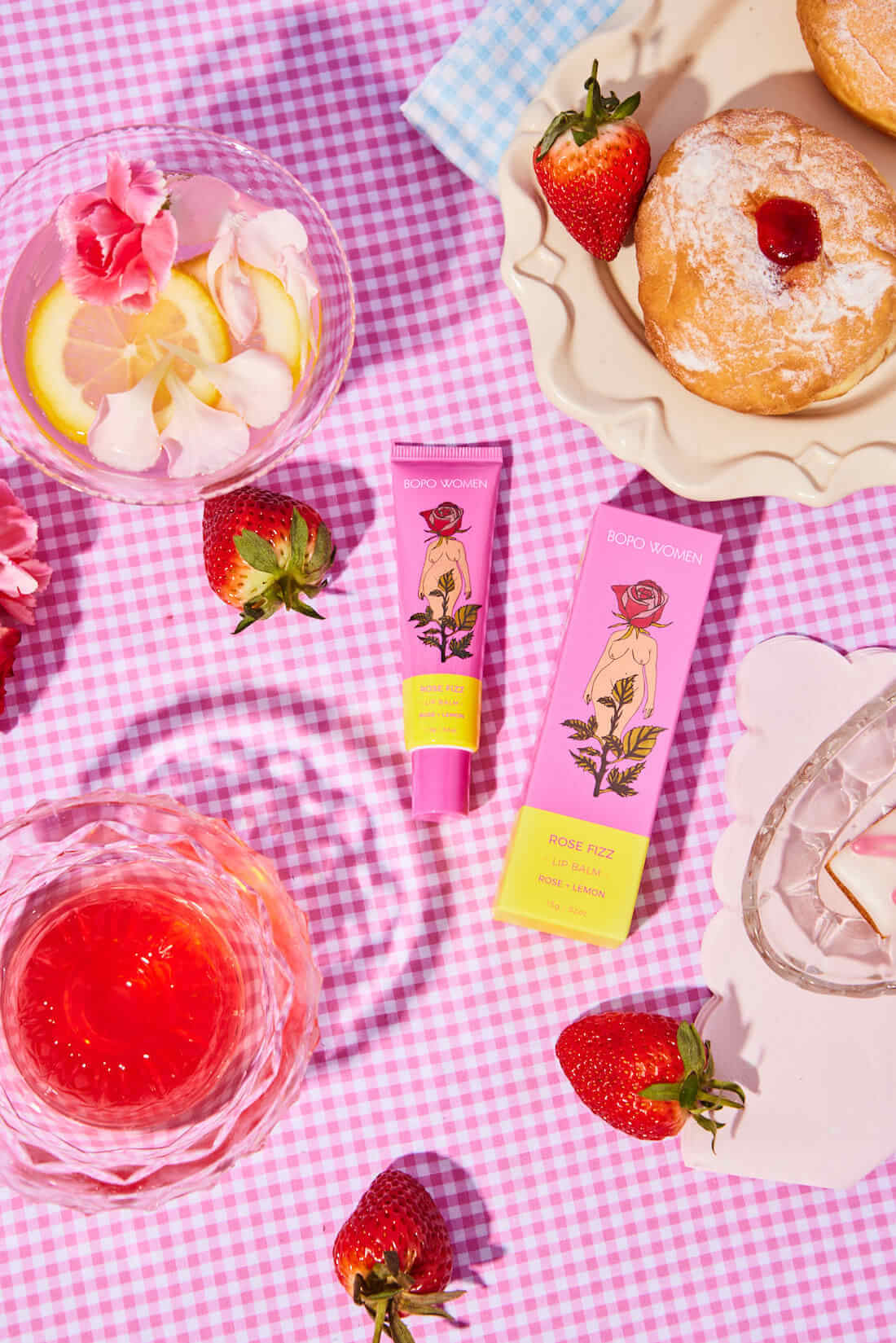 Rose Fizz Lip Balm by Bopo Women - Image 2